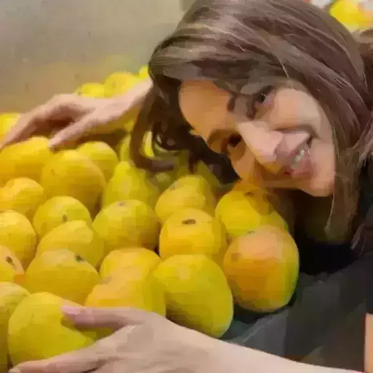 Madhuri Dixit shares an adorable post as mango season is nearly done; PICS