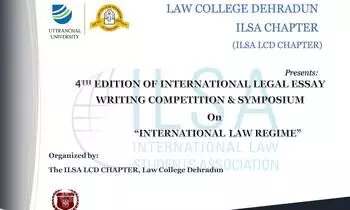 4th International Legal Essay Writing Competition and Symposium - International Law Regime | ILSA LCD Chapter