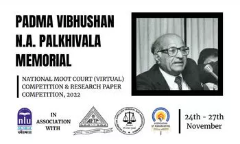 Padma Vibhushan N.A. Memorial National Research Paper Competition, 2022 | Maharashtra National Law University, Mumbai