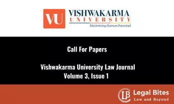 Call For Papers: Vishwakarma University Law Journal, Volume 3, Issue 1   Vishwakarma University Pune (VU)
