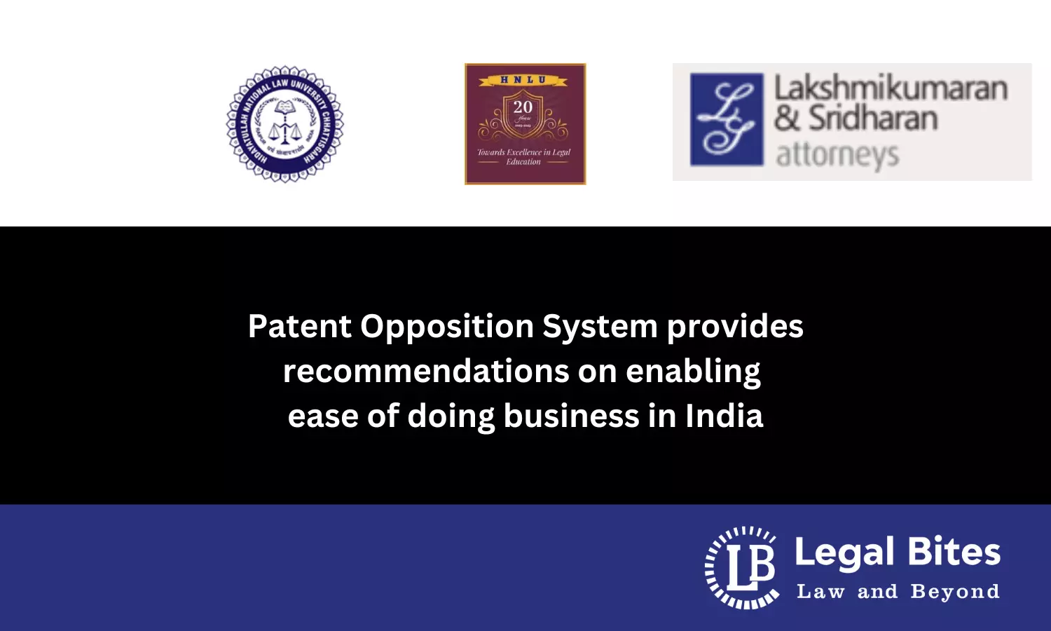 Report on Patent Opposition System provides recommendations on enabling ease of doing business in India