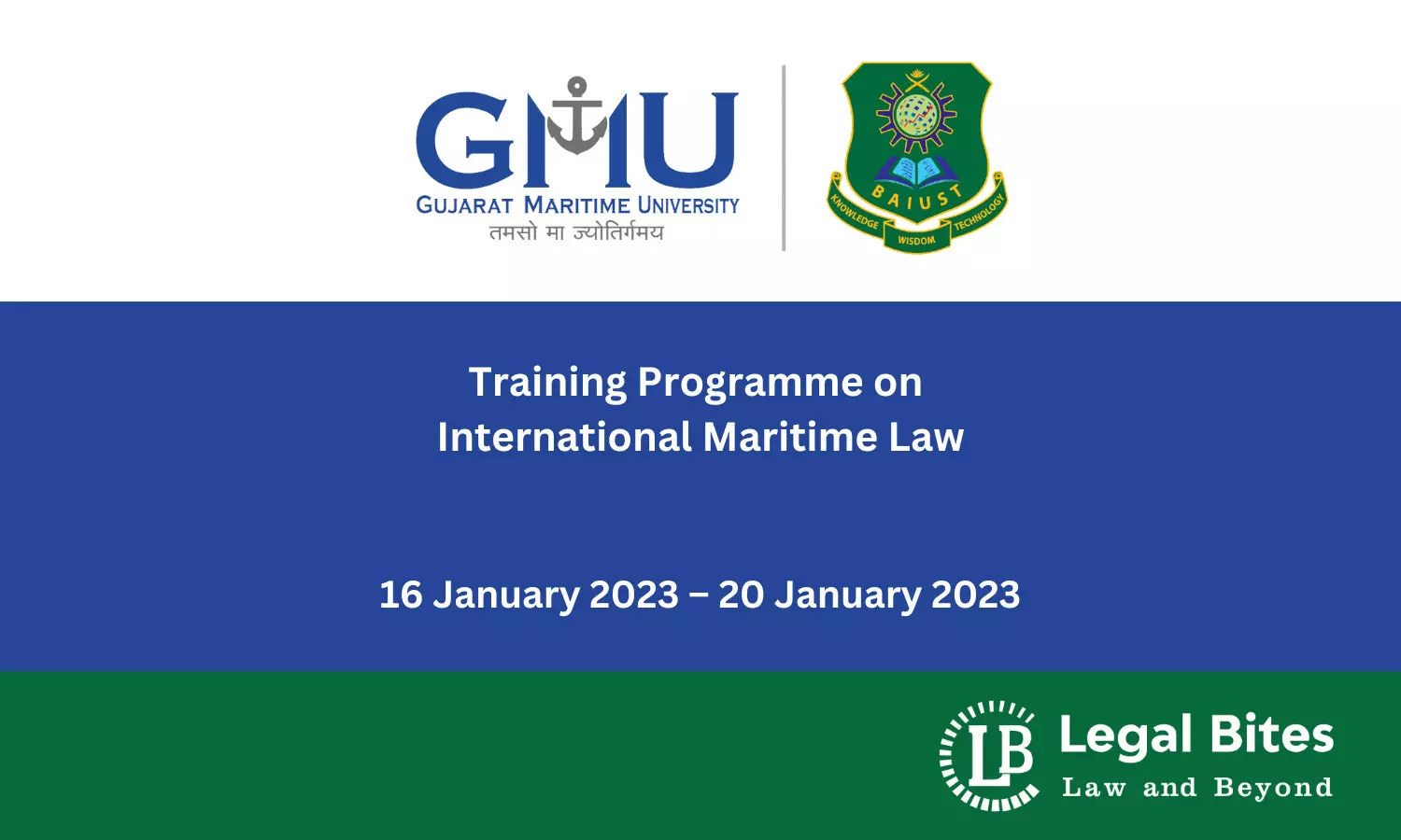 Training Programme on International Maritime Law