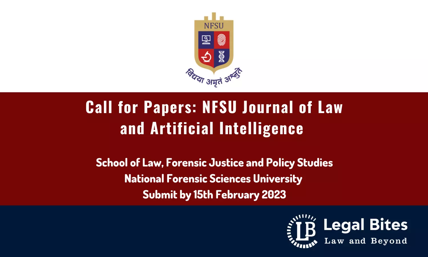 Call for Papers: NFSU Journal of Law and Artificial Intelligence