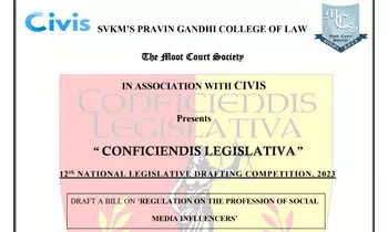 SVKM 12th Legislative Drafting Competition | Register by 25th February 2023 SVKM 12th Legislative Drafting Competition | Register by 25th February 2023
