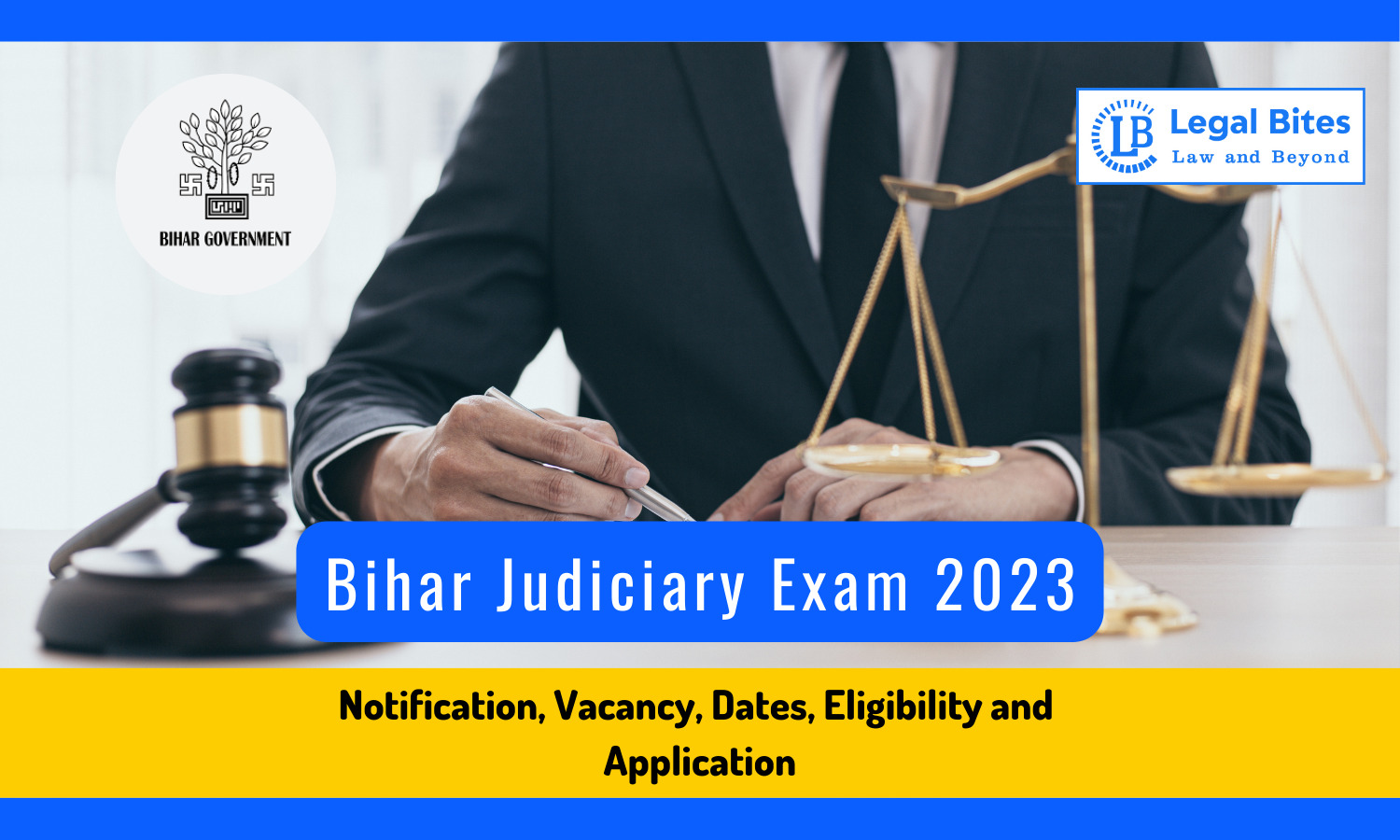 32nd Bihar Judiciary Exam 2023 Notification, Vacancy, Dates