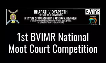 1st BVIMR National Moot Court Competition 2023 | Department of Law, Bharati Vidyapeeth Institute of Management and Research, New Delhi