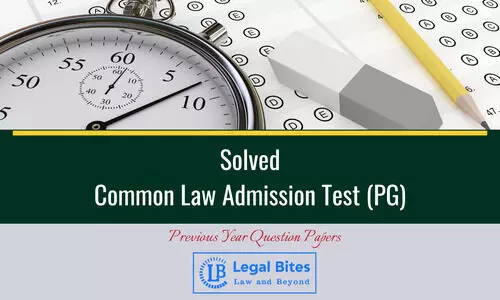 CLAT PG 2026 Solved Paper | CLAT PG Entrance Solved Papers PDF CLAT PG 2026 Solved Paper | CLAT PG Entrance Solved Papers PDF