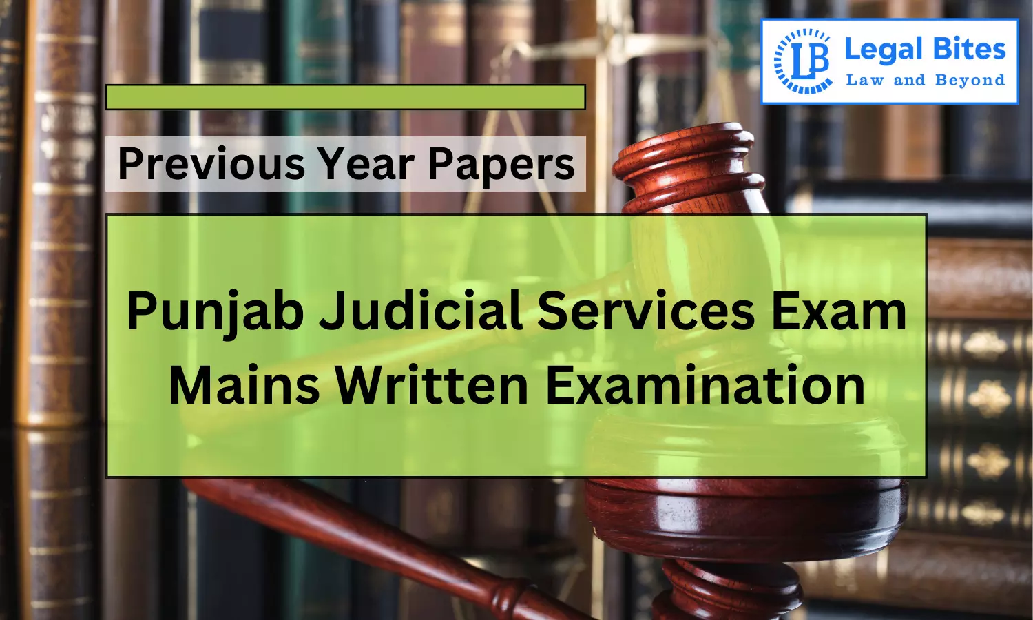 Punjab Judicial Services Exam Mains 2023 (English)