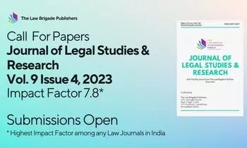 Call for Papers: Journal of Legal Studies and Research Volume 9 Issue 4 | Submity by August 31 Call for Papers: Journal of Legal Studies and Research Volume 9 Issue 4 | Submity by August 31