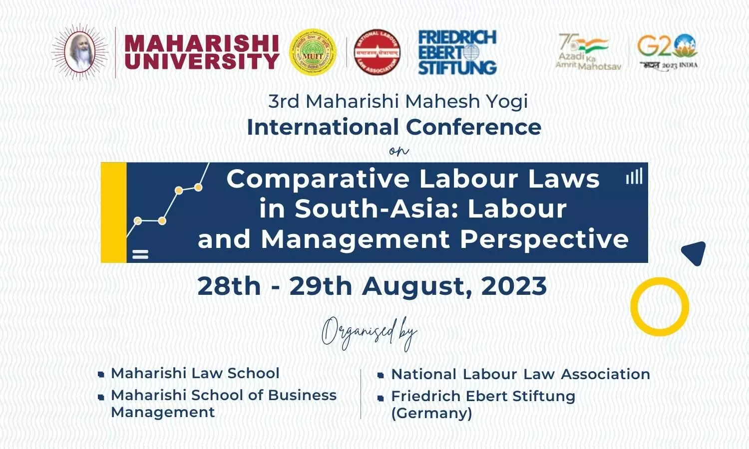 3rd Maharishi Mahesh Yogi International Conference on Comparative Labour Laws in South Asia | MUIT Noida