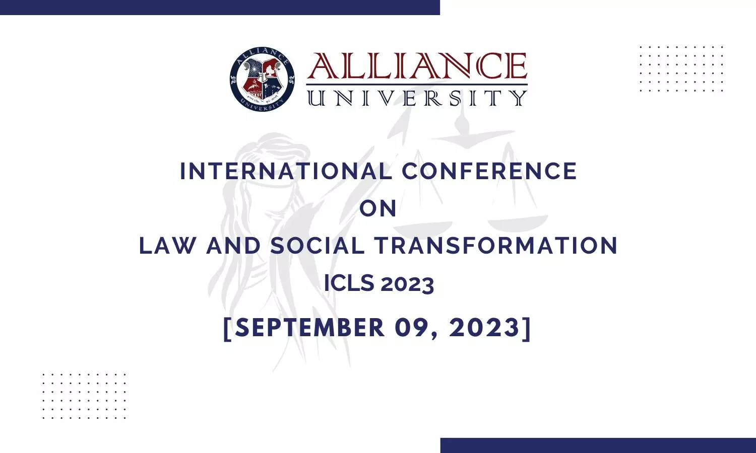 International Conference on Law and Social Transformation ICLS 2023 | Alliance University