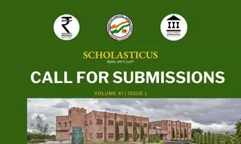 Call for Submissions: Scholasticus Volume XI Issue 1 | NLU Jodhpur Call for Submissions: Scholasticus Volume XI Issue 1 | NLU Jodhpur