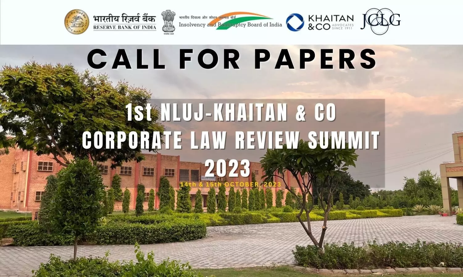 1st NLUJ-Khaitan & Co Corporate Law Review Summit 2023