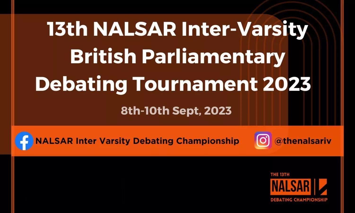 13th NALSAR Inter-Varsity Debating Championship 2023