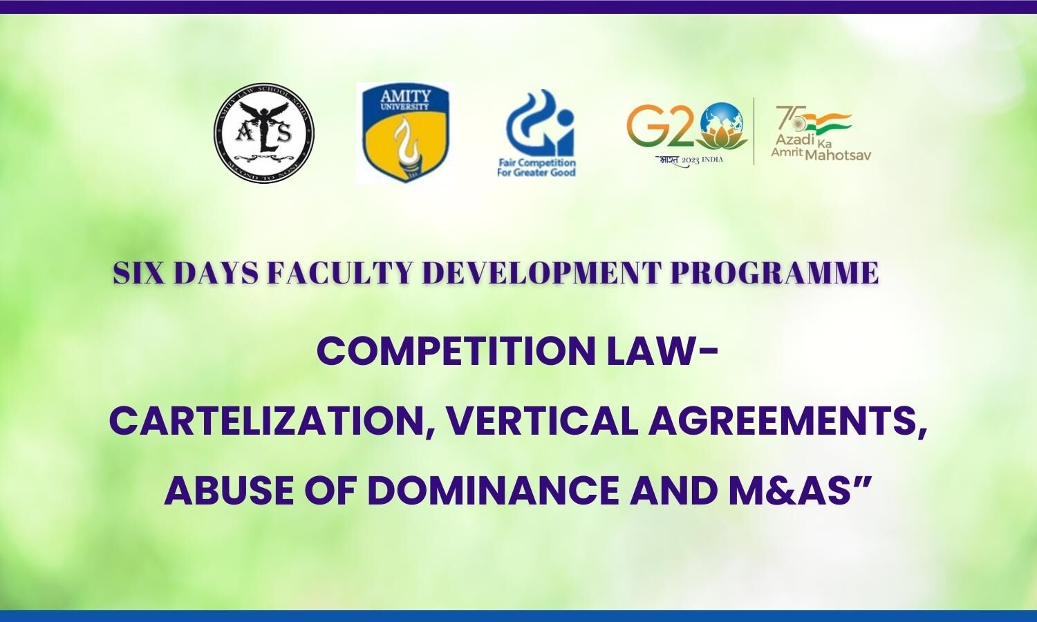 FDP Competition Law Cartelization, Vertical Agreements, Abuse of