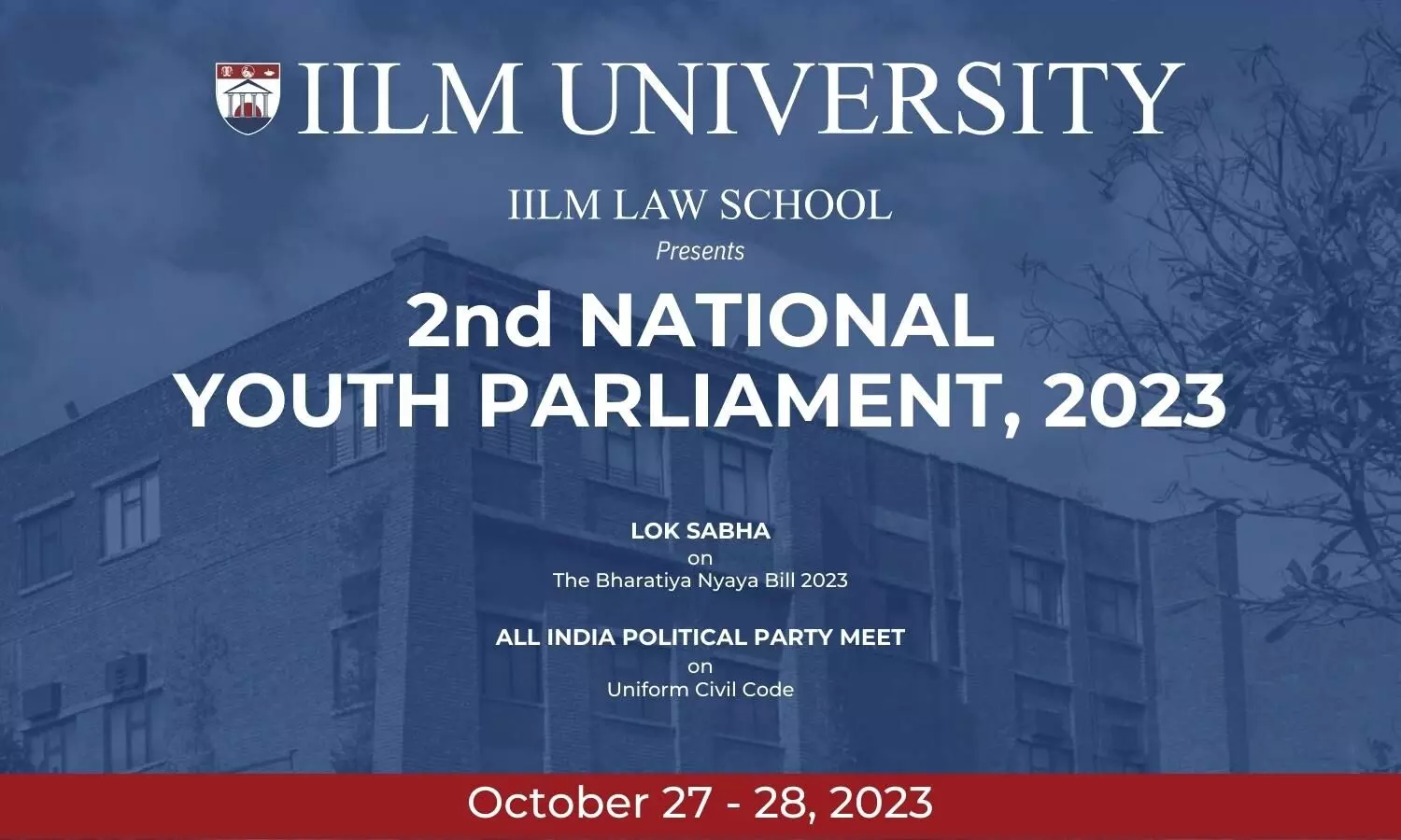 2nd National Youth Parliament Competition  IILM Law School Gurugram