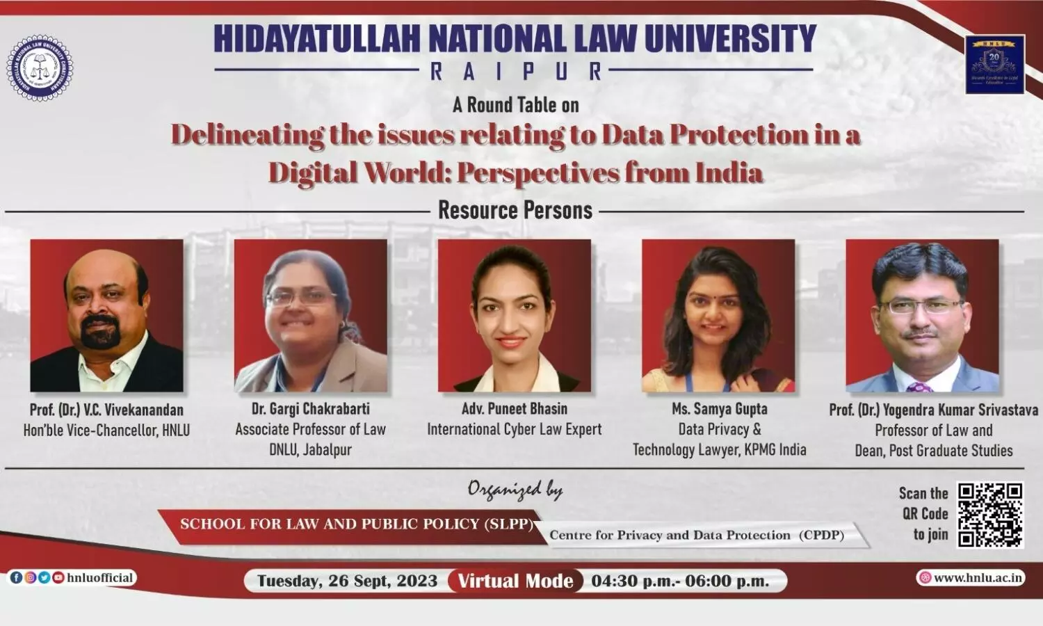 Round Table Discussion on Data Protection in a Digital World | HNLU