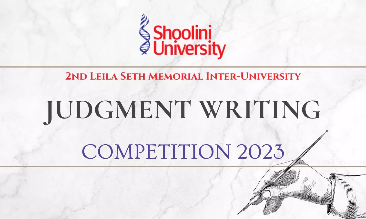 2nd Leila Seth Memorial Inter-University Judgment Writing Competition 2023