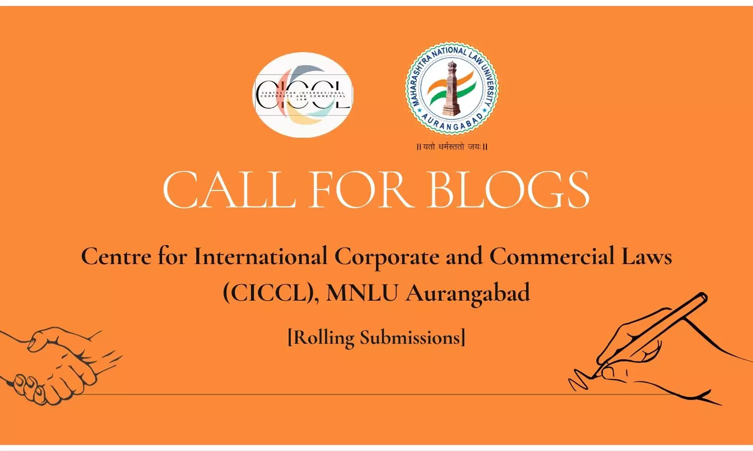 Call for Blogs on Commercial Law  MNLU Aurangabad