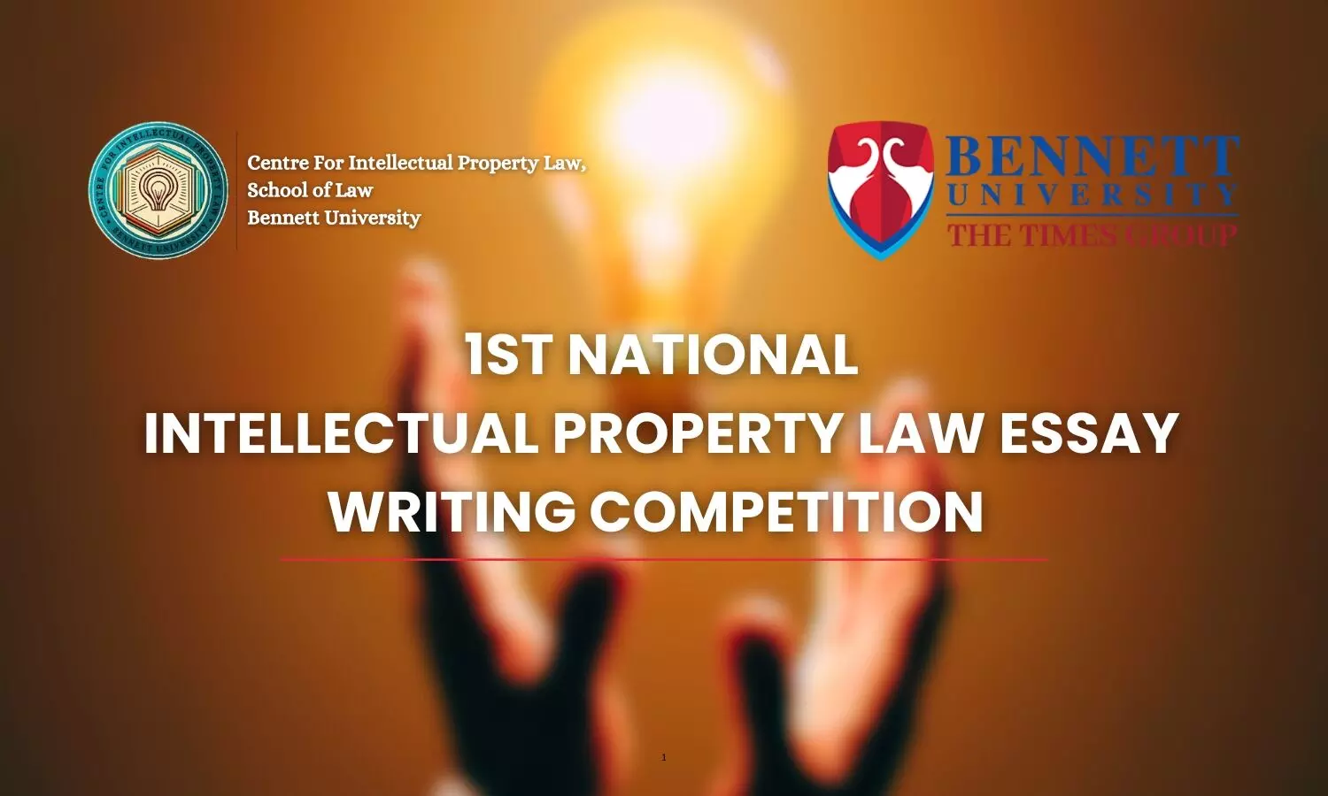 1st National Intellectual Property Law Essay Writing Competition | Bennett University