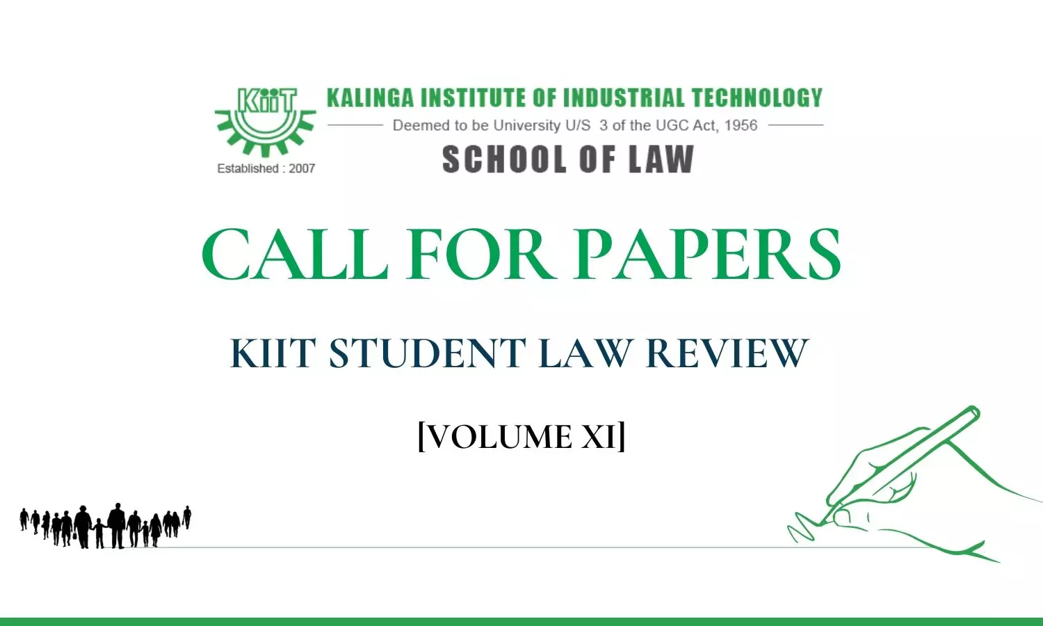 Call for Papers: KIIT Student Law Review Volume XI | KIIT Bhubaneswar