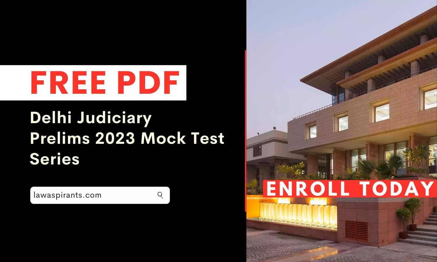 Free Delhi Judiciary Prelims Mock Tests 2023 PDF How to Prepare with Law Aspirants
