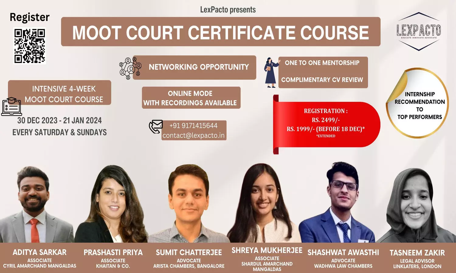 Certificate Course on Moot Court | LexPacto