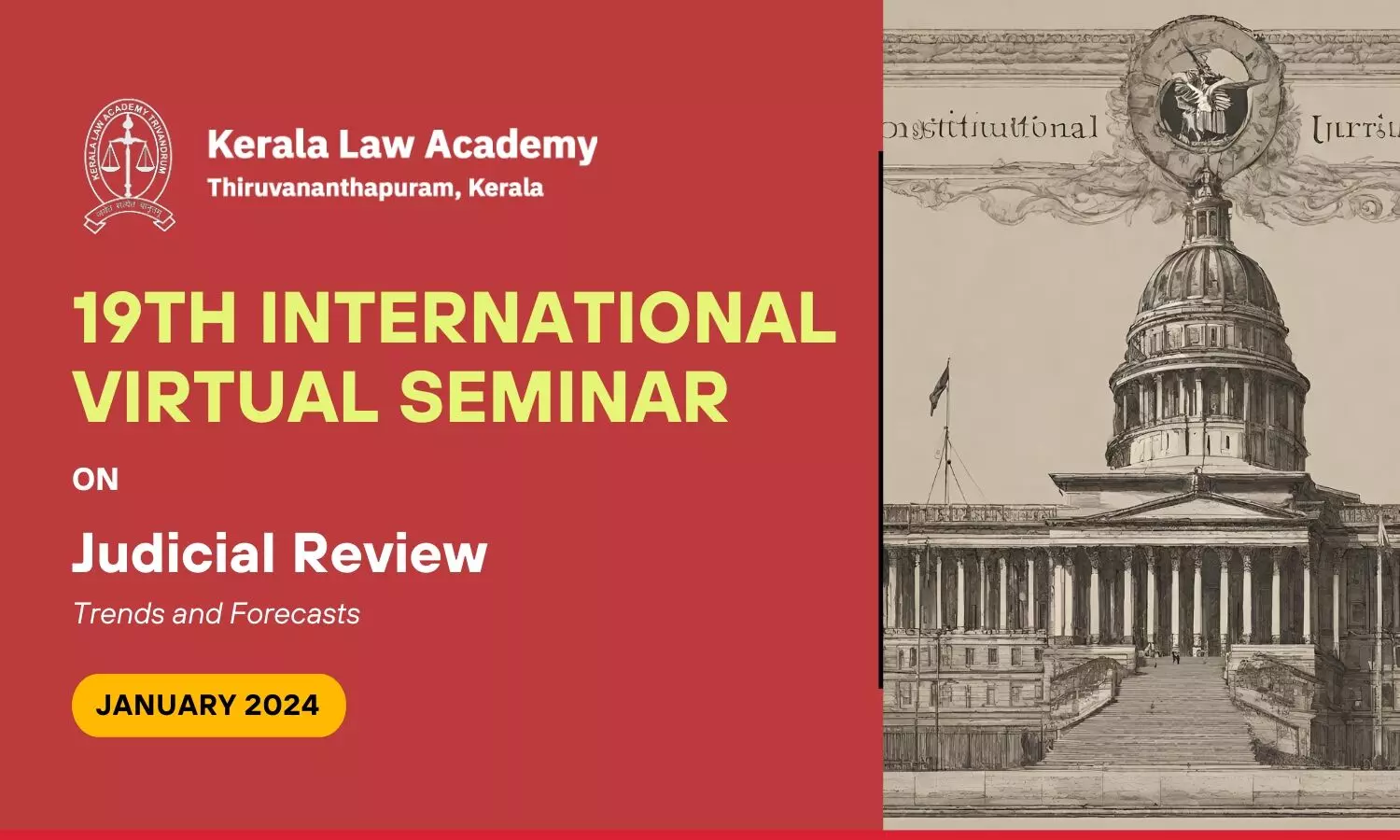 Call for Papers: 19th Virtual International Seminar on Judicial Review | Kerala Law Academy