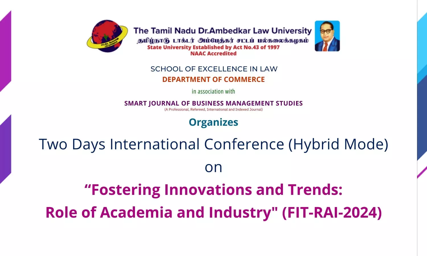 International Conference: Fostering Innovations and Trends: Role of Academia and Industry | TNDALU