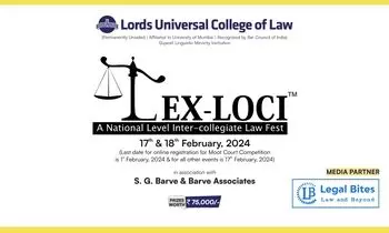 National Law Fest Lex Loci  Lords Universal College of Law [Prizes Worth upto 75k]