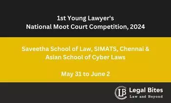 1st Young Lawyers National Moot Court Competition, 2024 | Saveetha School of Law, SIMATS, Chennai & Asian School of Cyber Laws 1st Young Lawyers National Moot Court Competition, 2024 | Saveetha School of Law, SIMATS, Chennai & Asian School of Cyber Laws