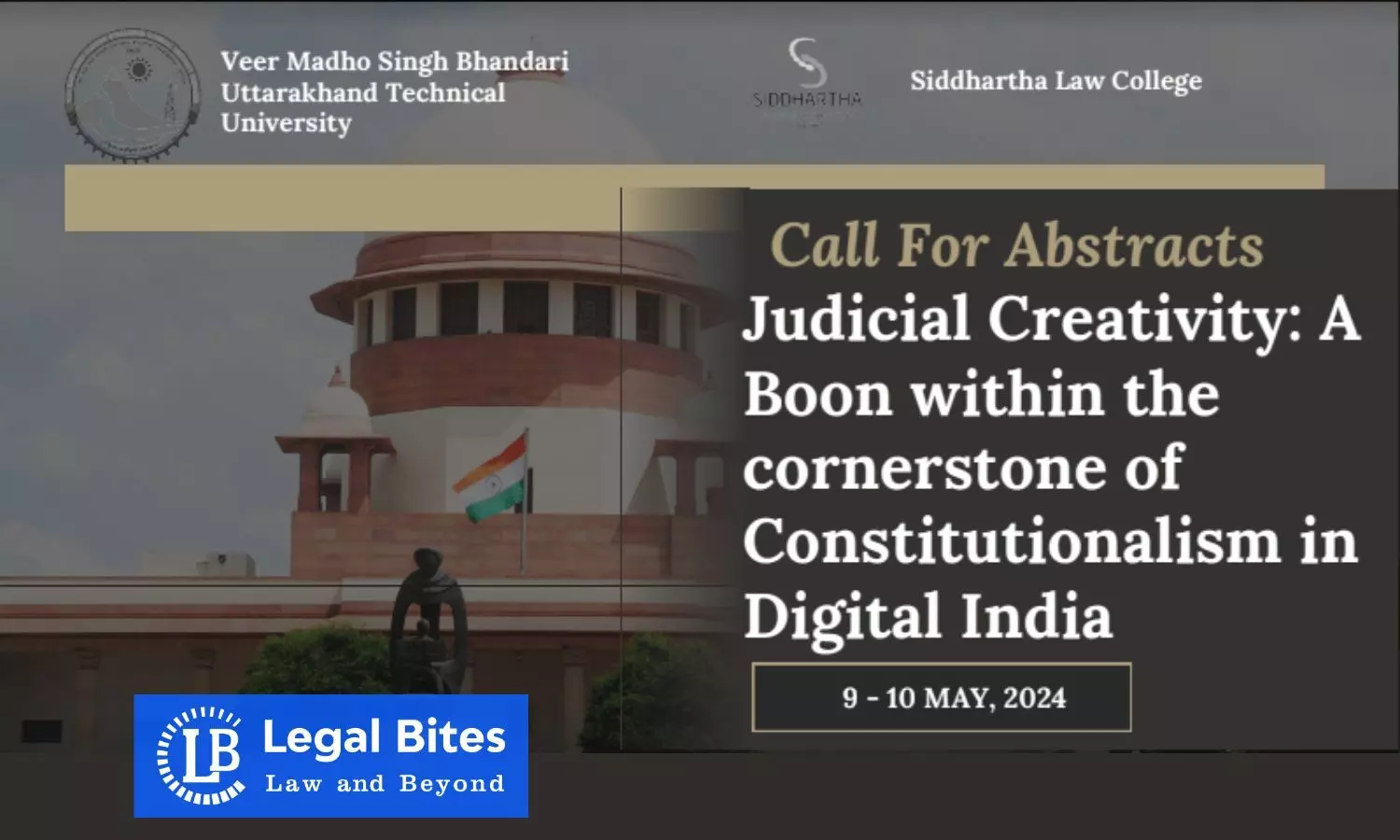 National Conference on Judicial Creativity: A Boon within the cornerstone of Constitutionalism in Digital India | Siddhartha Law College, Dehradun | Call for Papers