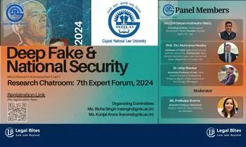 GNLU | 7th Edition of Research Chatroom on Deep Fake & National Security | May 31, 2024