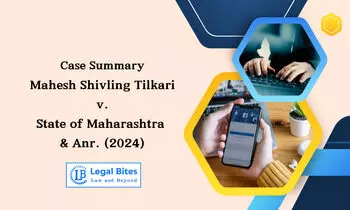 Case Summary: Mahesh Shivling Tilkari v. State of Maharashtra & Anr. (2024) | Facebook Screenshots Insufficient as Evidence of Fake Account Creation