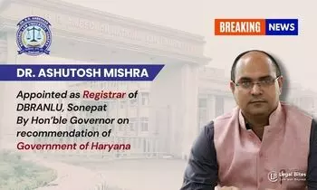 Breaking News Dr. Ashutosh Mishra Appointed as Registrar of DBRANLU, Sonepat by the Hon’ble Governor on recommendation of Government of Haryana