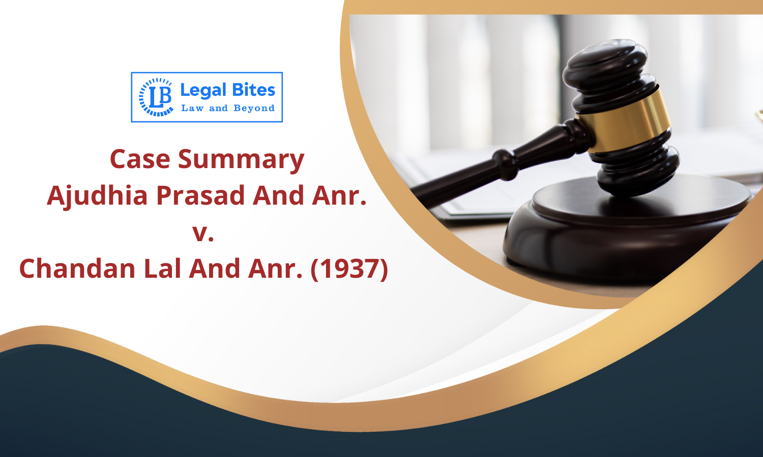 Case Summary: Ajudhia Prasad & Anr. v. Chandan Lal & Anr. (1937) | Contractual Incompetency of Minors Case Summary: Ajudhia Prasad & Anr. v. Chandan Lal & Anr. (1937) | Contractual Incompetency of Minors