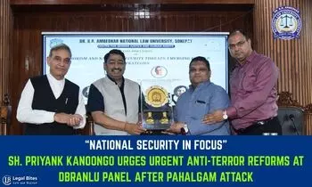 National Security in Focus Shri Priyank Kanoongo Urges Urgent Anti-Terror Reforms at DBRANLU Panel After Pahalgam Attack