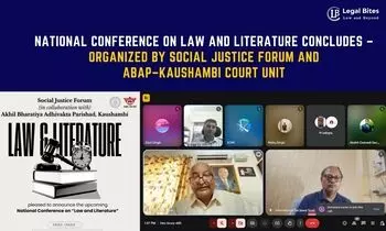 National Conference on Law and Literature Concludes – Organized by Social Justice Forum and ABAP–Kaushambi Court Unit