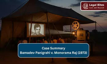 Case Summary: Bamadev Panigrahi v. Monorama Raj (1973) | Cinema Equipment as Movable Property Case Summary: Bamadev Panigrahi v. Monorama Raj (1973) | Cinema Equipment as Movable Property