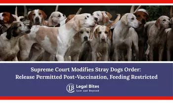 Supreme Court Modifies Stray Dogs Order: Release Permitted Post-Vaccination, Feeding Restricted