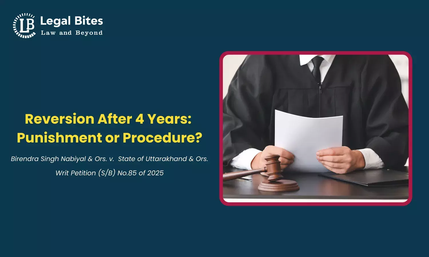 Is Reversion After 4 Years to a Lower Post Without Following Procedure Punitive?