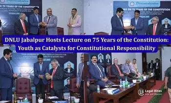 DNLU Jabalpur Hosts Lecture on 75 Years of the Constitution Youth as Catalysts for Constitutional Responsibility DNLU Jabalpur Hosts Lecture on 75 Years of the Constitution Youth as Catalysts for Constitutional Responsibility