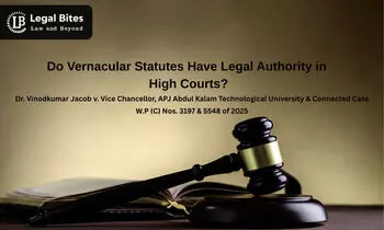 Can a Vernacular Statute Be Treated as the Authoritative Text in High Courts?