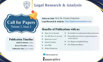 Call for Papers Legal Research & Analysis Journal Volume 3 Issue 2 Call for Papers Legal Research & Analysis Journal Volume 3 Issue 2