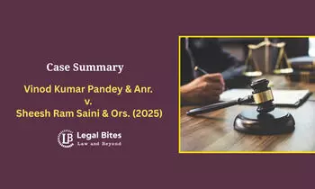 Case Summary: Vinod Kumar Pandey & Anr. v. Sheesh Ram Saini & Ors. (2025) | Registration of FIRs Against CBI Officers Case Summary: Vinod Kumar Pandey & Anr. v. Sheesh Ram Saini & Ors. (2025) | Registration of FIRs Against CBI Officers