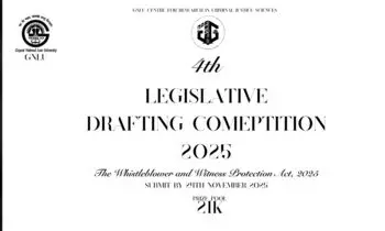 4th GCRCJS Legislative Drafting Competition 2025  GNLU Gandhinagar