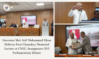Governor Shri Arif Mohammed Khan Delivers First Chanakya Memorial Lecture at CNLU, Inaugurates XVI Parliamentary Debate