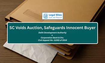 SC Cancels Property Auction Sale for Non-Disclosure of Encumbrances, Orders Refund