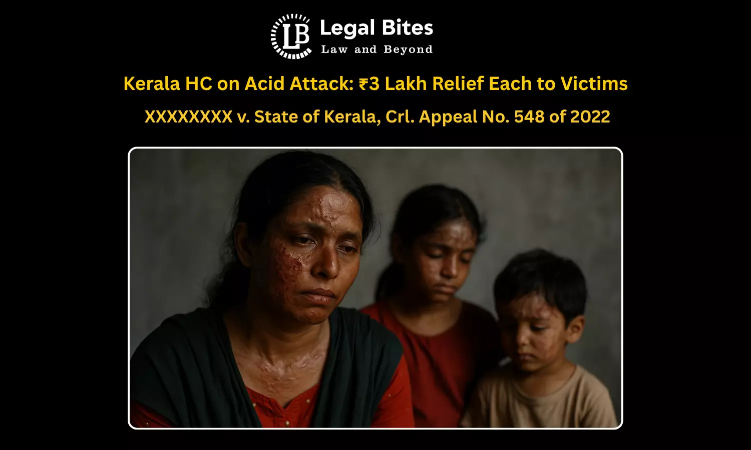 Acid Attack on Wife and Children: Kerala High Court Orders ₹3 Lakh Relief Each