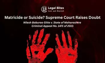 Supreme Court Acquits Man Convicted for Matricide, Cites Possibility of Suicide Supreme Court Acquits Man Convicted for Matricide, Cites Possibility of Suicide